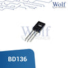 Transistor PNP 45V 1.5A BD136
