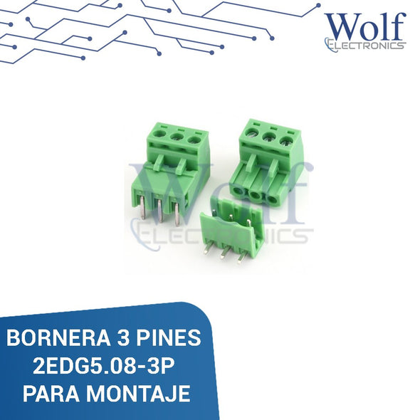 BORNERA 3 PINES 2EDG5.08-3P PARA MONTAJE