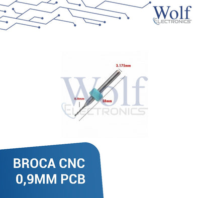 Kit broca CNC 0.9mm PCB