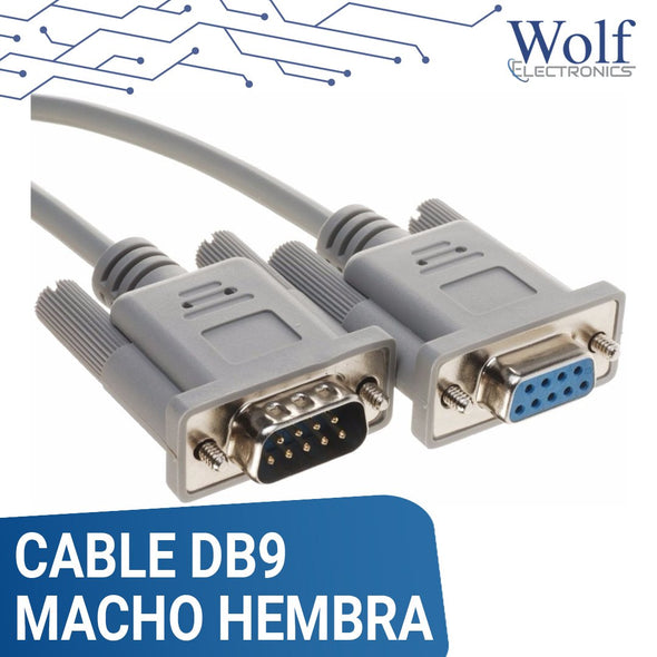 Cable DB9 macho hembra 1.5m