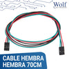 Cable Hembra Hembra 70 cm