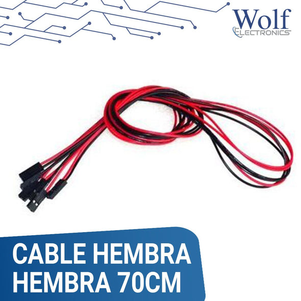 Cable Hembra Hembra 70 cm