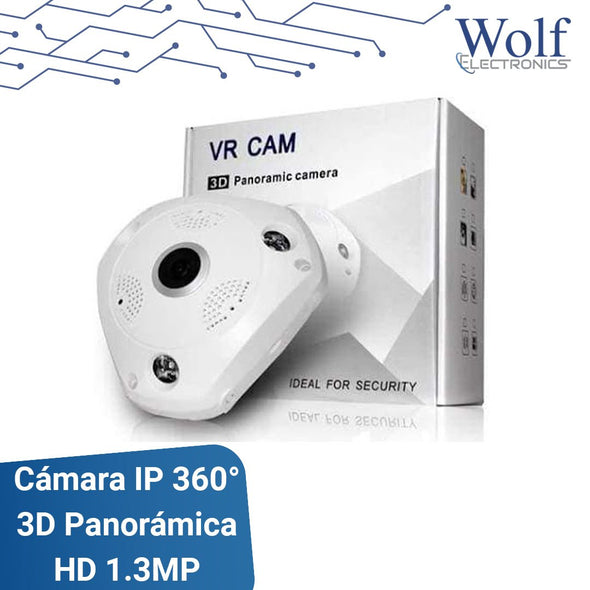Camara IP 360° 3D Panoramica Full HD WIFI 1.3MP