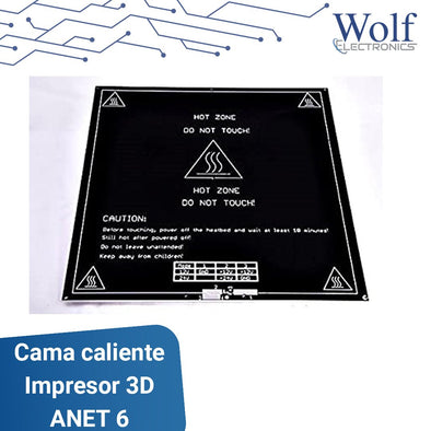 Cama caliente Impresora 3D ANET 6
