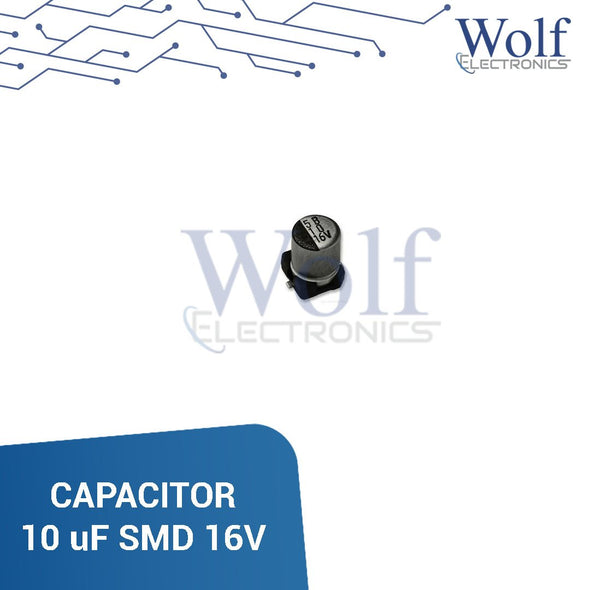 CAPACITOR 10 uF SMD 16V
