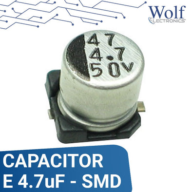 Capacitor electroli­tico SMD 10V 4.7uF