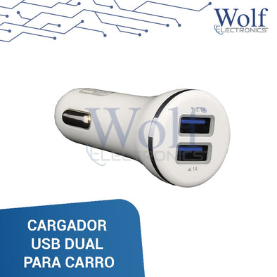 CARGADOR USB DUAL PARA CARRO