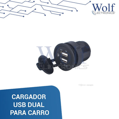 CARGADOR USB PARA VEHICULO