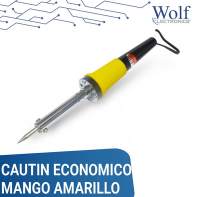Cautin Economico 30W Mango Amarillo