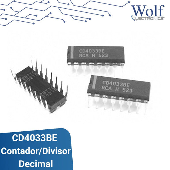 CD4033BE Contador/divisor decimal