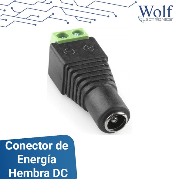 Conector de energía Hembra DC