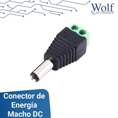 Conector de energía Macho DC