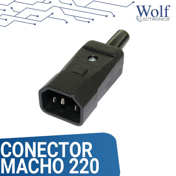 Conector Macho 220 V