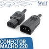 Conector Macho 220 V