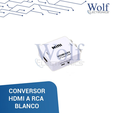 CONVERSOR HDMI A RCA BLANCO