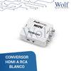 CONVERSOR HDMI A RCA BLANCO