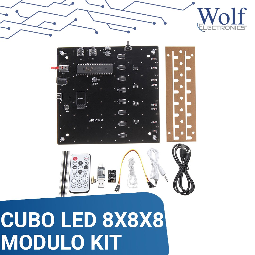 Cubo LED 8X8X8 modulo KIT Wolf Electronics – WOLF ELECTRONICS IT