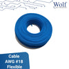 Metro de cable flexible AWG #18