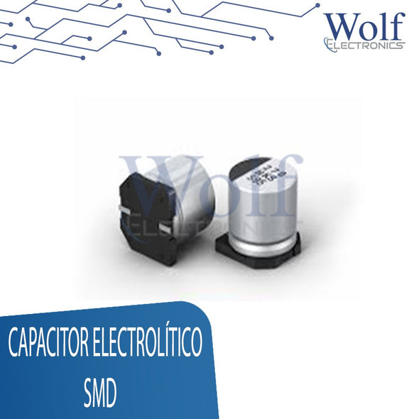 Capacitor electrolí­tico SMD 6.3V 10uF