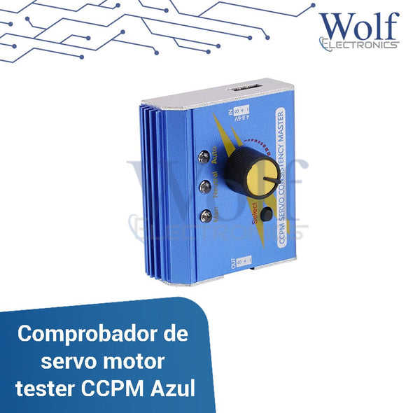 Comprobador de servo motor tester CCPM Azul