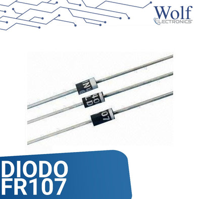 Diodo fast recovery FR107 1000V 1A