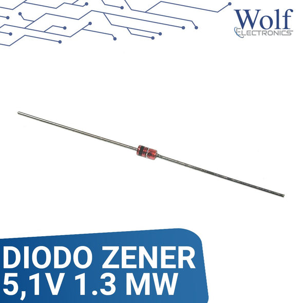 DIODO ZENER 5,1V 1.3 MW