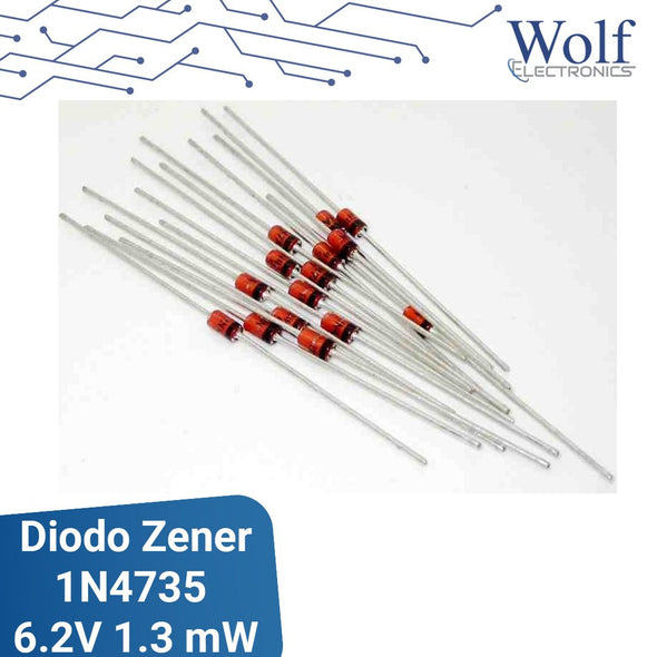 DIODO ZENER 6,2V 1.3 MW