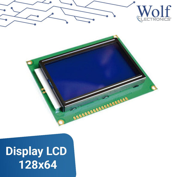 DISPLAY LCD 128X64 DE 0,96 PULGADAS I2C IIC SERIAL