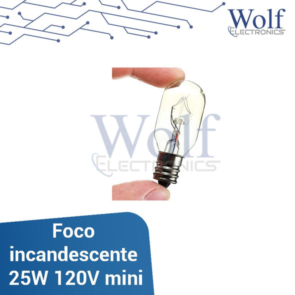 Foco incandescente 25W 120V mini