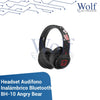Headset Audifono Inalámbrico  Bluetooth BH-10 Angry Bear