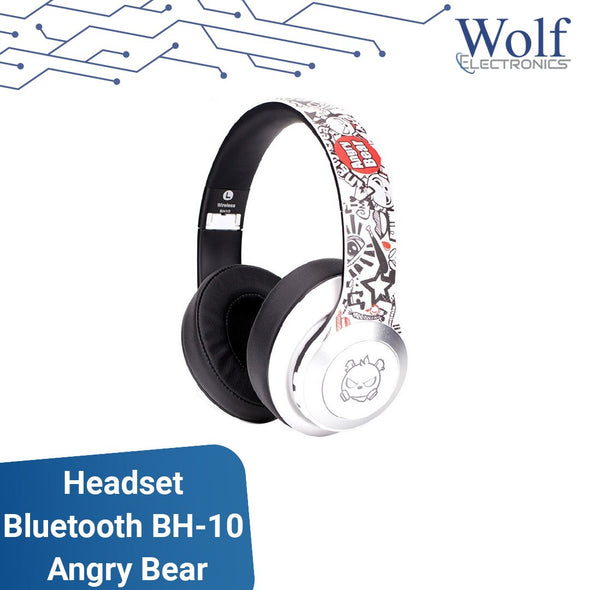 Headset Audifono Inalámbrico  Bluetooth BH-10 Angry Bear