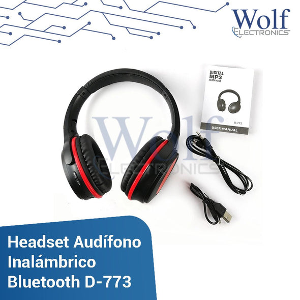 Headset Audifono Inalámbrico  Bluetooth D-773
