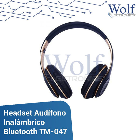 Headset Audifono Inalámbrico  Bluetooth TM-047