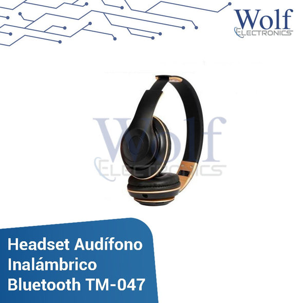 Headset Audifono Inalámbrico  Bluetooth TM-047