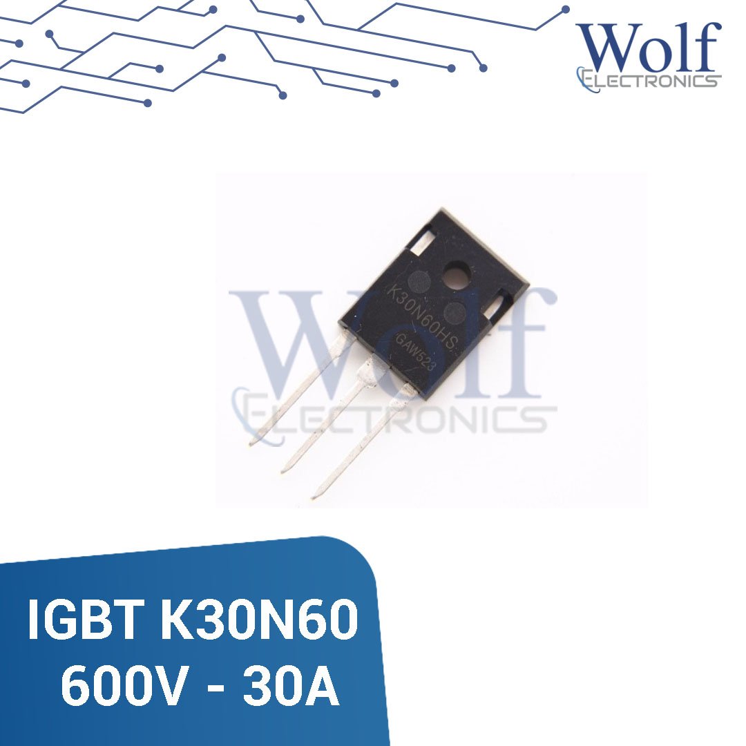 IGBT K30N60 600V 30A Wolf Electronics WOLF ELECTRONICS IT igbt-k30n60-600v-30a-wolf-electronics-wolf-electronics-it