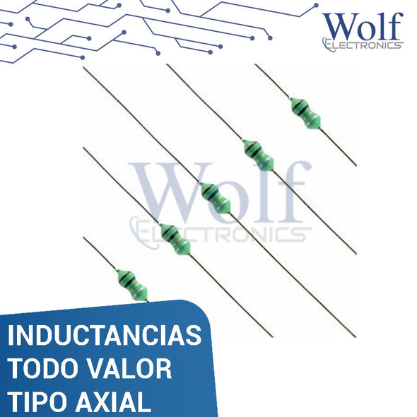 INDUCTANCIA 100UH, TIPO AXIAL