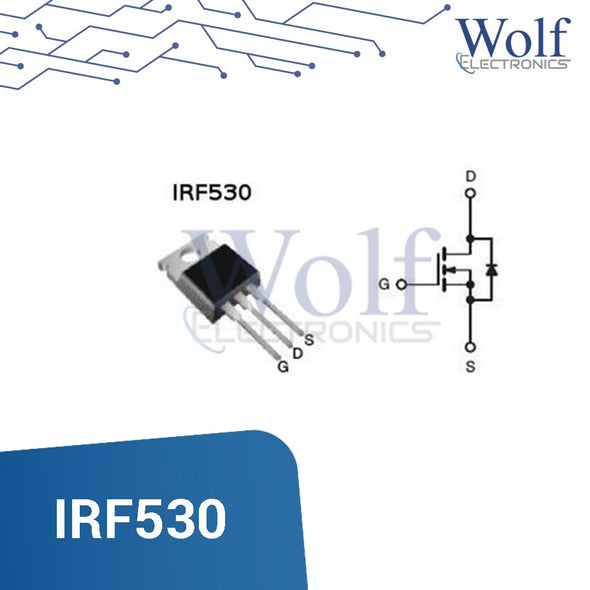 Mosfet IRF530 canal N 100V 17A