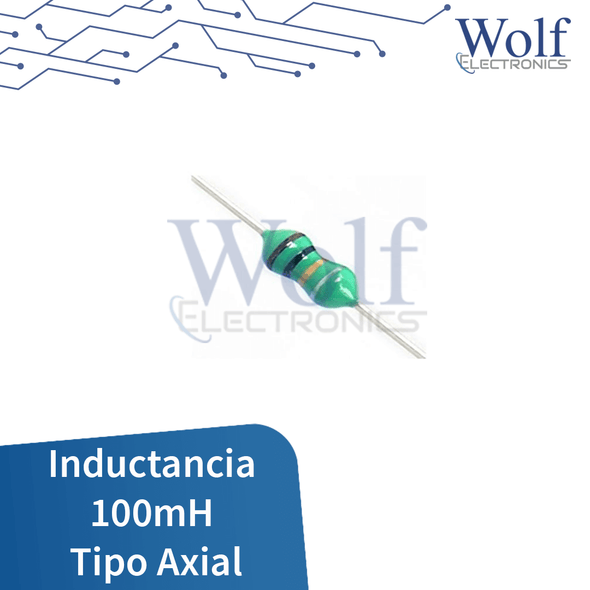 Inductancia 100mH Tipo Axial