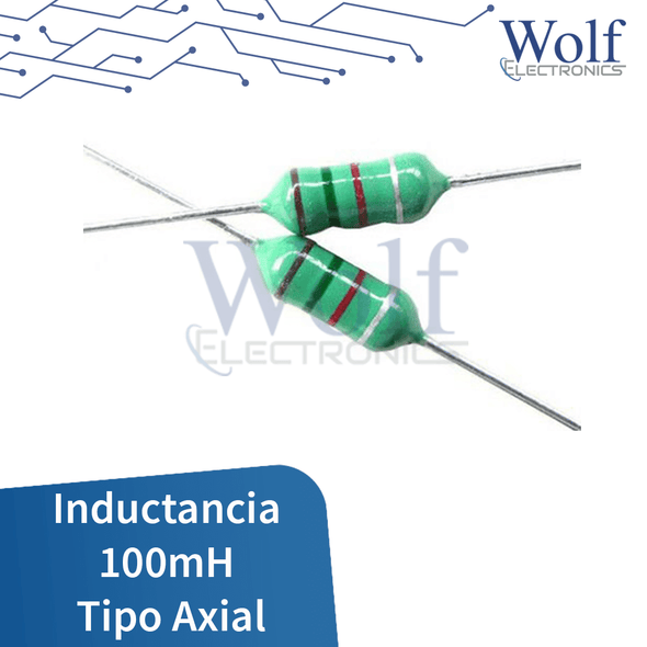 Inductancia 100mH Tipo Axial