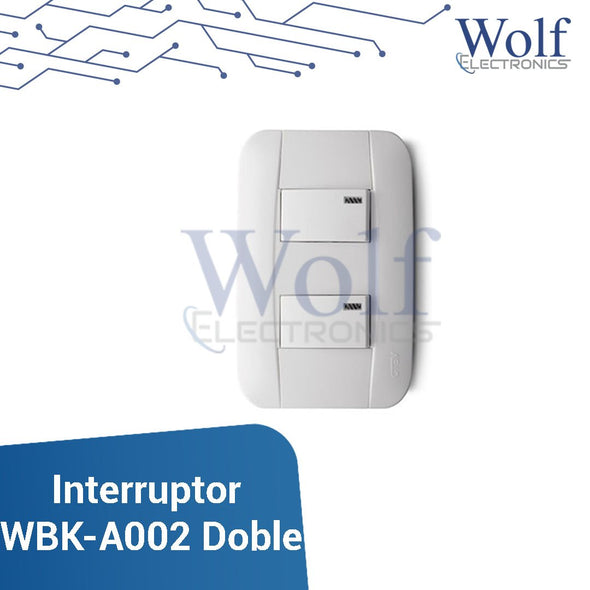 Interruptor WBK-A002 Doble 250V 10A
