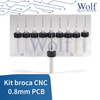 Kit broca CNC 0.8mm PCB