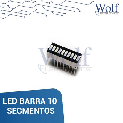 LED BARRA 10 SEGMENTOS 3V 30mA