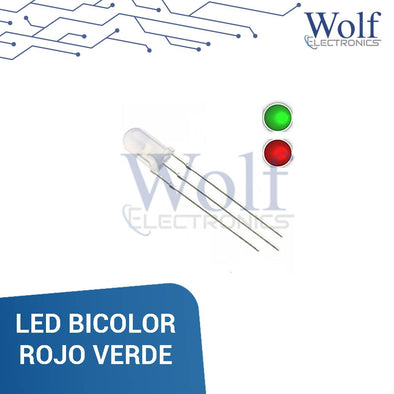 LED DE ALTA LUZ 5MM BICOLOR ROJO VERDE