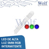 LED DE ALTA LUZ 5MM RGB INTERMITENTE 5V 20mA