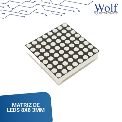 MATRIZ DE LEDS 8X8 3mm 5V