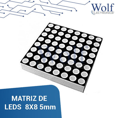 MATRIZ DE LEDS 8X8 5MM 2.4VCD