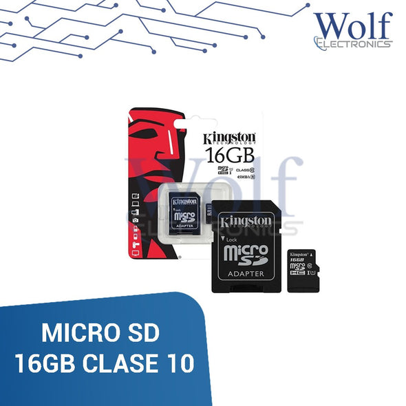 MICRO SD 16GB CLASE 10