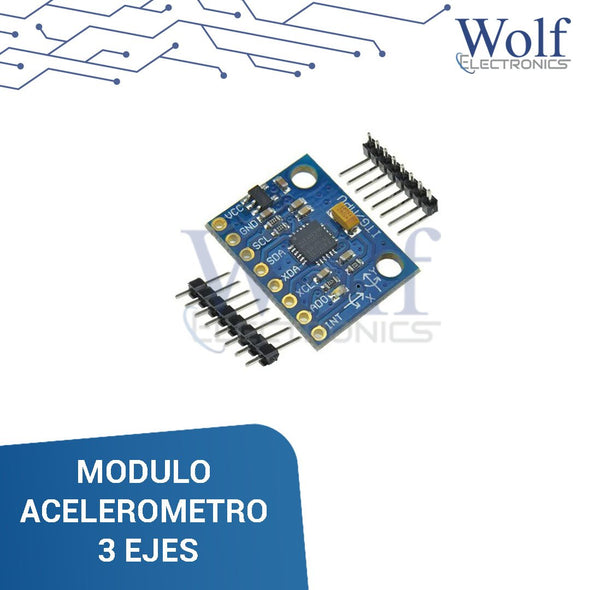 MODULO ACELEROMETRO 3 EJES GY-521 2.4 - 3.5V