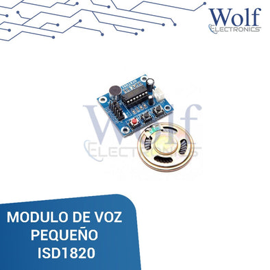 Modulo Grabador-Reproductor De Voz ISD1820 3/5V
