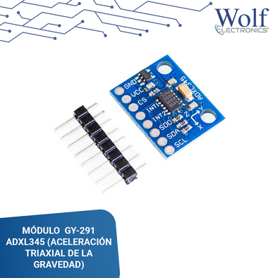 MODULO GY-291 ADXL345 3/5V (ACELERACION TRIAXIAL DE LA GRAVEDAD)